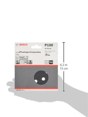 Bosch Accessoires 5 Excenter Ø125mm F355 Best for Coatings+Composite 8/100 - 2608605116
