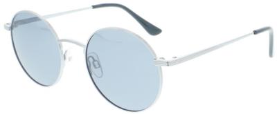 H.I.S zonnebril ​​​​gepolariseerd unisex panto cat. 3. wit/blauw