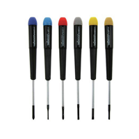 Set van 6 precisieschroevendraaiers (plat/ph) Velleman - Velleman - thumbnail