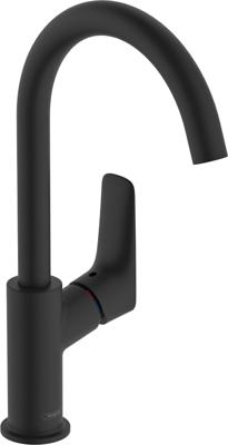 Hansgrohe Logis wastafelkraan 210 draaibare uitloop matzwart 71131670
