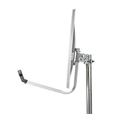 Satellietschotel | 60.0 cm | Versterking: 37.8 dB | Offset-hoek: 28 ° | Polyester / Staal | Grijs