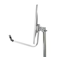 Satellietschotel | 60.0 cm | Versterking: 37.8 dB | Offset-hoek: 28 ° | Polyester / Staal | Grijs - thumbnail