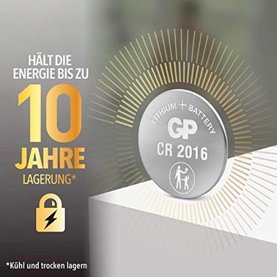 5 GP CR2016 3V knoopcel batterijen - thumbnail