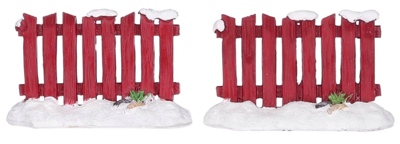 Kerst kersthuisje red fence Luville - Luville