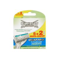 Wilkinson Quattro titanium sensitive mesjes 5+2 7 Stuks - thumbnail