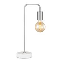 Moderne Zandnikkel Tafellamp - 20.3 x 10 x 40 cm - Ontworpen voor gebruik in slaapkamers en studeerkamer - met Schakelaar - E27 Bedlamp - Lichtbron niet inbegrepen - thumbnail