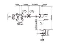 Equip 650151 monitorarm Zwart - thumbnail