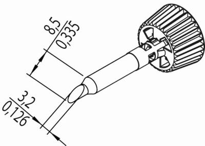 Ersa 0142ADLF32/SB Soldeerpunt Schuin Grootte soldeerpunt 3.20 mm Inhoud: 1 stuk(s) Ersa 0142ADLF32/SB Soldeerpunt Schuin Grootte soldeerpunt 3.20 mm Inhoud: 1 stuk(s)