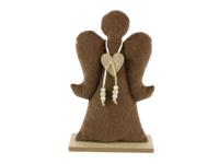 Beeld Engel textiel 15,5x6x25,5cm - thumbnail