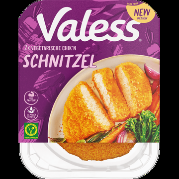 Valess Vegetarische Chik&apos;n Schnitzel 2 Stuks 180 g bij Jumbo