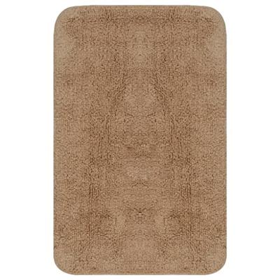 VidaXL Badmattenset stof beige 3-delig