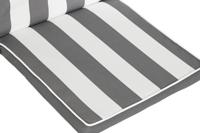 Stoelkussen DKD Home Decor Grijs Wit (42 x 4 x 115 cm) - thumbnail