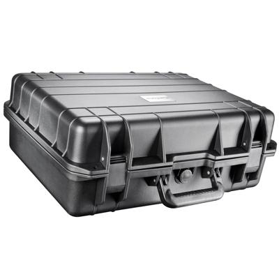 Mantona Outdoor fotoprint Beschermkoffer L (geschikt voor DSLR camera, GoPro Actioncam, Fotoapparatuur en nog veel meer., Maat L, waterdicht, schokbestendig, stofdicht) zwart