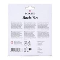 Bruynzeel Ecoline brush pen set botanisch, 10 kleuren - thumbnail
