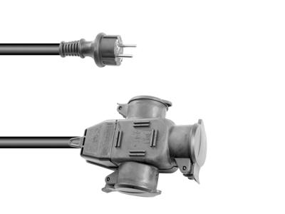 Eurolite 3024701E Stroom Verlengkabel Zwart 5 m H07RN-F 3G 2,5 mm²