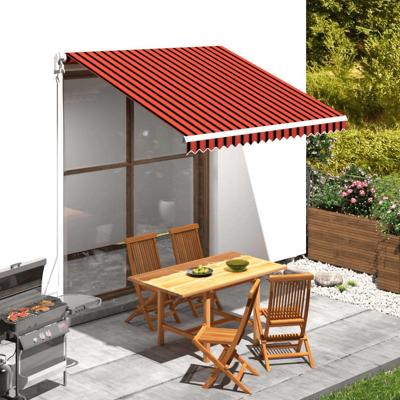 VidaXL Luifeldoek 300x250 cm canvas oranje en bruin