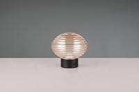 Trio Oplaadbare tafellamp zwartEarl amber glas - R57771113 - thumbnail