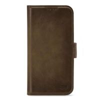 Senza Desire Leather Wallet Apple iPhone Xs Max Burned Olive - thumbnail
