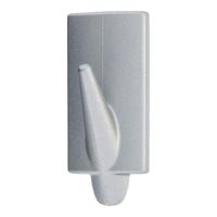 tesa POWERSTRIPS® Zelfklevende haak Small Trend Chroom (mat) Inhoud: 3 stuk(s) - thumbnail