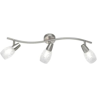 LED Plafondspot 3-lichts Mat Nikkel - E14 Fitting - Moderne Aluminium Verlichting