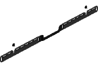 Sonos ARC WALLMOUNT Audio muurbeugel Zwart - thumbnail