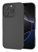 Just in Case Zero Soft TPU Case voor Apple iPhone 16 Pro Telefoonhoesje Zwart - thumbnail