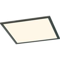 Mat Zwarte Vierkante LED Plafondlamp 26W - Dimbaar Warm Wit 3000K - thumbnail