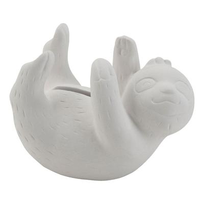 Creativ Company Terracotta dierenspaarpot luiaard, 6st.