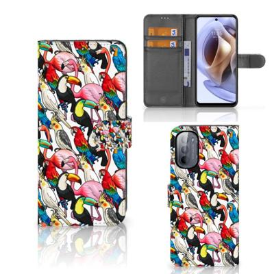 Motorola Moto G31 | G41 | Telefoonhoesje | Met pasjeshouder | Birds