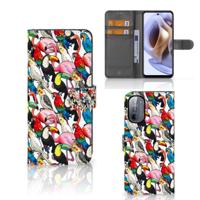 Motorola Moto G31 | G41 | Telefoonhoesje | Met pasjeshouder | Birds - thumbnail