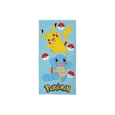 Pokemon strandlaken Squirtle en Pikachu 70 x 140 cm lichtblauw Pokemon strandlaken Squirtle en Pikachu 70 x 140 cm lichtblauw