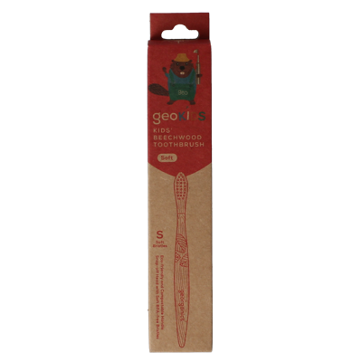 Georganics Toothbrush kids beechwood 1 Stuks