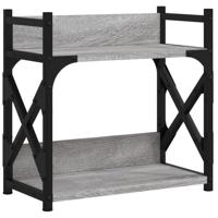 Printerstandaard 2-laags 40x20x40 cm bewerkt hout grijs sonoma - thumbnail
