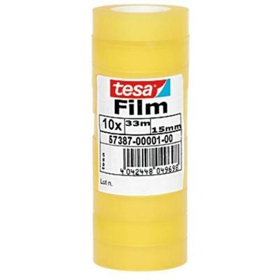 Plakband tesafilm standaard 33mx15mm tr 10 rol Plakband tesafilm standaard 33mx15mm tr 10 rol