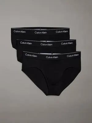 Calvin Klein onderbroeken 3-pack heup slips heren - Hip Brief - Katoenen heren ondergoed - Mannen onderbroeken - XS - Zwart - Onderbroek heren heren