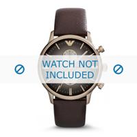 Armani horlogeband AR1755 Leder Bruin 22mm - thumbnail