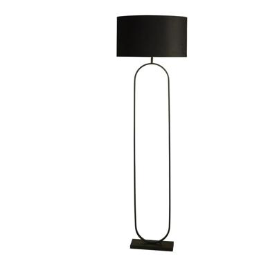 Searchlight VloerlampModish zwart met zwarte kap - EU95101BK