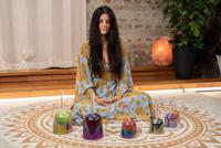 Meinl ESOLCSBSET Essence Solfeggio Crystal Singing Bowls Set klankschalen - thumbnail