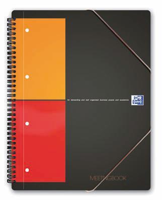 Oxford INTERNATIONAL Meetingbook, 160 bladzijden, ft A4+, geruit 5 mm Oxford INTERNATIONAL Meetingbook, 160 bladzijden, ft A4+, geruit 5 mm