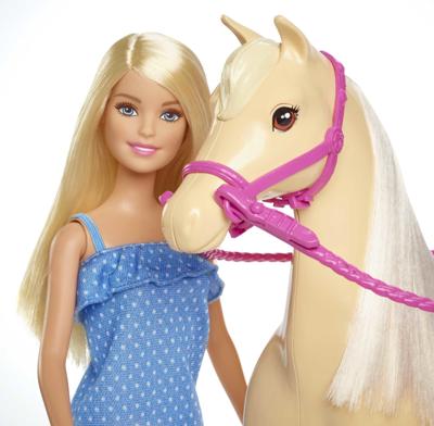 BARBIE Speelset pop en paard