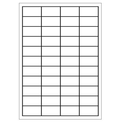 A4 etiketten 48,3 x 25,4 mm wit 100 vel huismerk