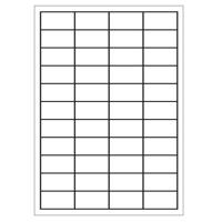 A4 etiketten 48,3 x 25,4 mm wit 100 vel huismerk - thumbnail