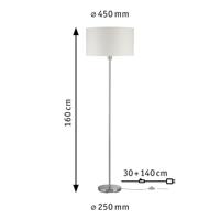 Paulmann Tessa 70922 Staande lamp LED E27 60 W Crème, RVS (geborsteld) - thumbnail