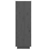 VidaXL Schoenenkast 30x34x105 cm massief grenenhout grijs - thumbnail