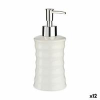 Zeepdispenser Berilo Wit Metaal Keramisch Golven 260 ml (12 Stuks) - thumbnail