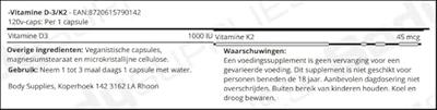 -Vitamine D-3/K2 120v-caps -Vitamine D-3/K2 120v-caps
