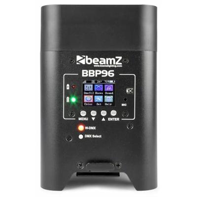BeamZ BBP96 verticale LED par op accu RGBWA+UV BeamZ BBP96 verticale LED par op accu RGBWA+UV
