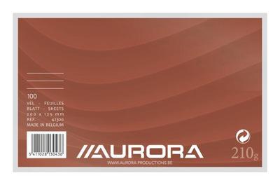 Systeemkaart aurora 200x125mm lijn koplijn 210gr Systeemkaart aurora 200x125mm lijn koplijn 210gr