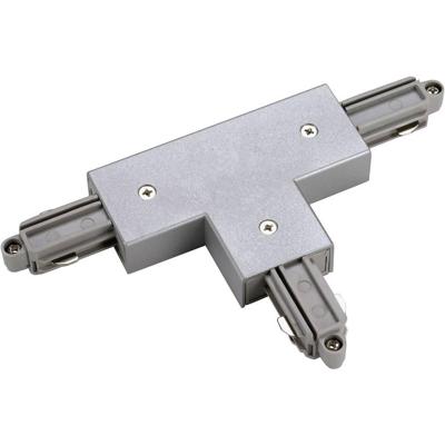 SLV 1-faseT-Connector 2 aarde rechts grijs - 143082
