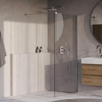 BRAUER Oblivion inloopdouche helder glas 90x200 incl. glascoating chroom - thumbnail